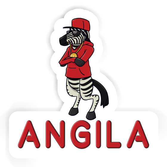 Sticker Zebra Angila Notebook Image