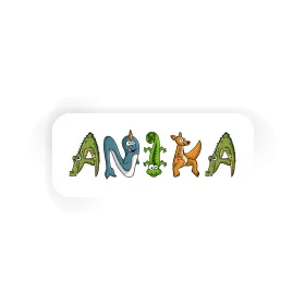 Sticker Animal Font Anika Image