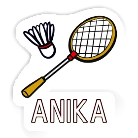 Autocollant Raquette de badminton Anika Image