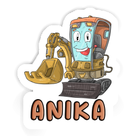 Sticker Anika Excavator Image