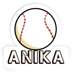 Anika Aufkleber Baseball Image