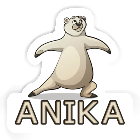 Yoga Bear Sticker Anika Image