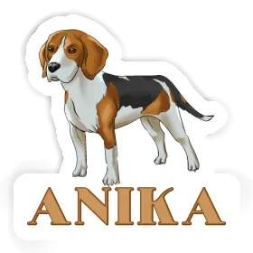 Beagle Autocollant Anika Image