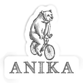 Aufkleber Velofahrer Anika Image