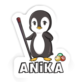 Sticker Anika Billardspieler Image