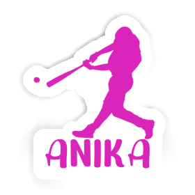 Anika Sticker Baseball Player Image