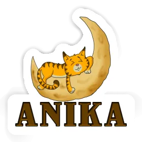 Anika Sticker Sleeping Cat Image