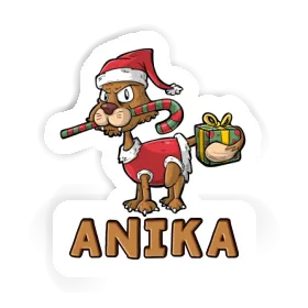 Sticker Anika Christmas Cat Image