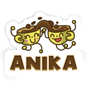 Autocollant Anika Kaffee Image