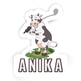 Sticker Golf Cow Anika Image