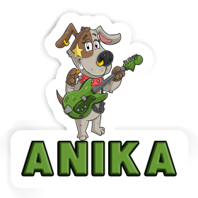 Aufkleber Anika Gitarrist Image