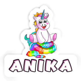 Aufkleber Anika Baby Einhorn Image