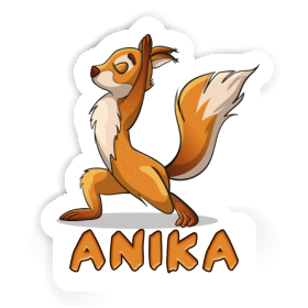 Anika Sticker Yoga Squirrel Image