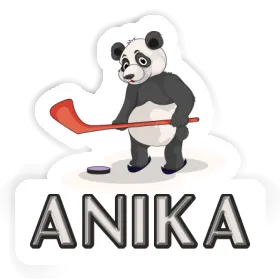 Anika Sticker Ice Hockey Panda Image