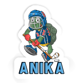 Anika Sticker Ice-Hockey Player Image