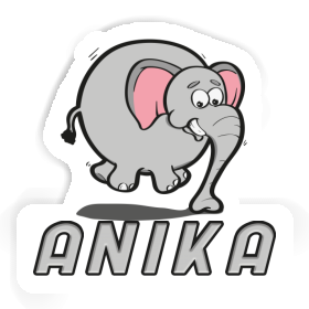 Sticker Jumping Elephant Anika Image