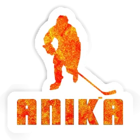 Anika Aufkleber Eishockeyspieler Image