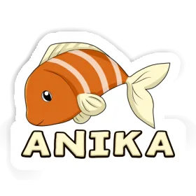 Anika Autocollant Poisson Image