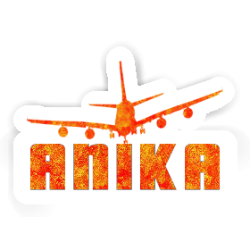 Sticker Anika Flugzeug Image