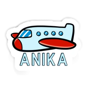 Sticker Anika Plane Image