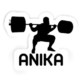 Anika Sticker Weightlifter Image