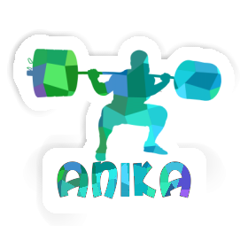 Anika Sticker Weightlifter Image