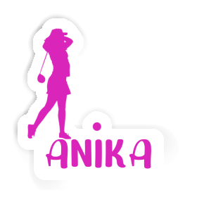 Aufkleber Golferin Anika Image