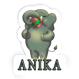 Éléphant Autocollant Anika Image