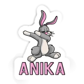 Lapin Autocollant Anika Image