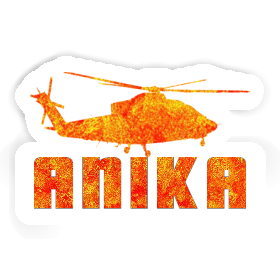 Sticker Anika Helicopter Image