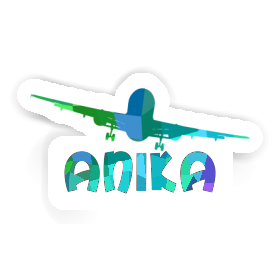 Anika Sticker Airplane Image