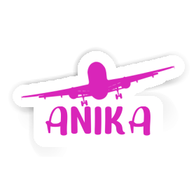 Aufkleber Anika Flugzeug Image