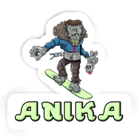 Snowboardeur Autocollant Anika Image