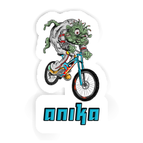 Sticker Downhill Biker Anika Image