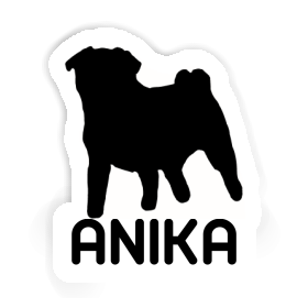 Mops Aufkleber Anika Image