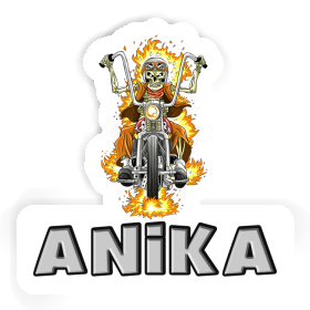 Anika Autocollant Motocycliste Image