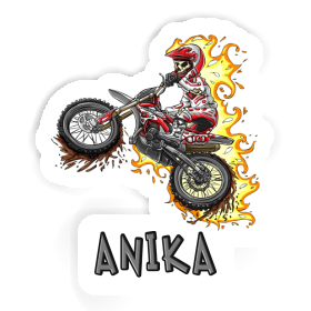 Autocollant Motocrosser Anika Image