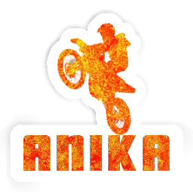 Autocollant Anika Motocrossiste Image