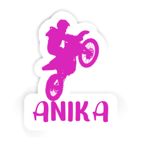 Aufkleber Anika Motocross-Fahrer Image