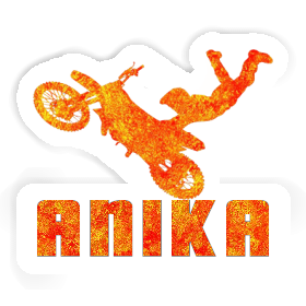 Anika Sticker Motocross-Fahrer Image