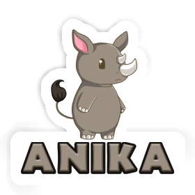 Anika Sticker Rhinoceros Image