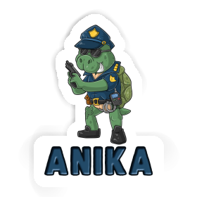 Sticker Anika Police Officer Image