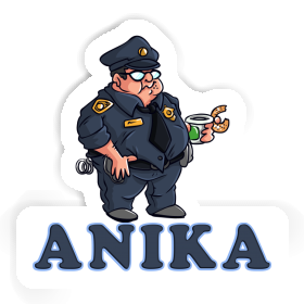 Anika Sticker Police Officer Image