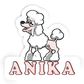 Pudel Aufkleber Anika Image