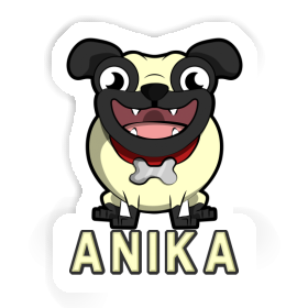 Pug Sticker Anika Image