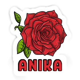 Rose Autocollant Anika Image