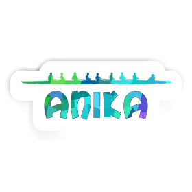 Anika Autocollant Bateau à rames Image