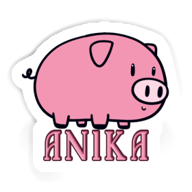 Schwein Aufkleber Anika Image