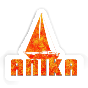 Sticker Anika Sailboat Image