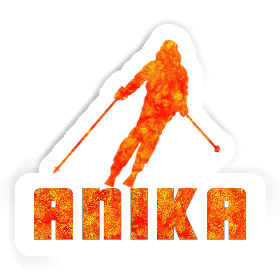 Aufkleber Skifahrerin Anika Image